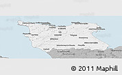 Gray Panoramic Map of Cherbourg