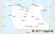 Classic Style Simple Map of Cherbourg