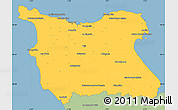 Savanna Style Simple Map of Cherbourg