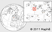 Blank Location Map of Manche, within the entire country
