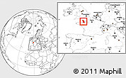 Blank Location Map of Manche, highlighted parent region, within the entire country