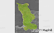 Satellite Map of Manche, desaturated