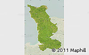 Satellite Map of Manche, lighten