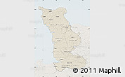 Shaded Relief Map of Manche, lighten