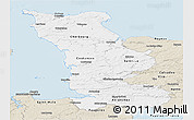 Classic Style Panoramic Map of Manche