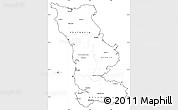 Blank Simple Map of Manche, cropped outside