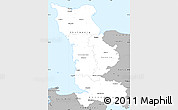 Gray Simple Map of Manche