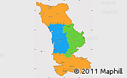 Political Simple Map of Manche, cropped outside