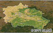 Satellite 3D Map of Orléans, darken