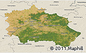 Satellite 3D Map of Orléans, shaded relief outside