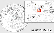 Blank Location Map of Orléans, within the entire country