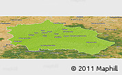 Physical Panoramic Map of Orléans, satellite outside