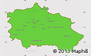 Political Simple Map of Orléans, cropped outside