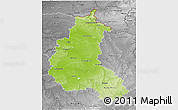 Physical 3D Map of Champagne-Ardenne, desaturated