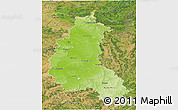 Physical 3D Map of Champagne-Ardenne, satellite outside