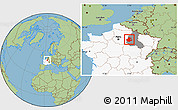 Savanna Style Location Map of Épernay, highlighted country, highlighted grandparent region