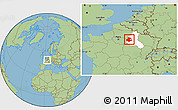 Savanna Style Location Map of Épernay, highlighted grandparent region