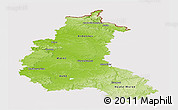 Physical Panoramic Map of Champagne-Ardenne, cropped outside