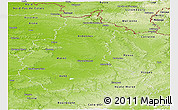 Physical Panoramic Map of Champagne-Ardenne