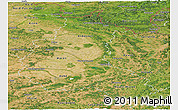 Satellite Panoramic Map of Champagne-Ardenne