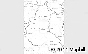 Blank Simple Map of Champagne-Ardenne