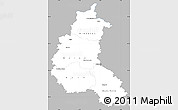 Gray Simple Map of Champagne-Ardenne, single color outside