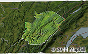 Satellite 3D Map of Saint-Claude, darken