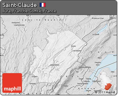 Silver Style Map of Saint-Claude