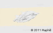 Classic Style Panoramic Map of Saint-Claude, single color outside