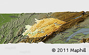 Physical Panoramic Map of Saint-Claude, darken