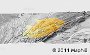 Physical Panoramic Map of Saint-Claude, desaturated