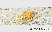 Physical Panoramic Map of Saint-Claude, shaded relief outside