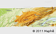 Political Panoramic Map of Saint-Claude, physical outside