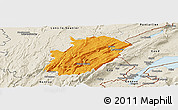 Political Panoramic Map of Saint-Claude, shaded relief outside