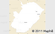 Classic Style Simple Map of Saint-Claude, single color outside