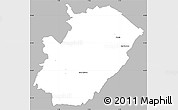 Gray Simple Map of Saint-Claude, single color outside
