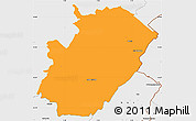 Political Simple Map of Saint-Claude, single color outside, borders and labels