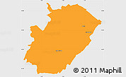 Political Simple Map of Saint-Claude, single color outside