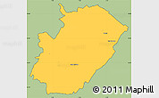 Savanna Style Simple Map of Saint-Claude, cropped outside