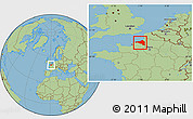 Savanna Style Location Map of Dieppe