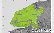 Physical Map of le Havre, desaturated