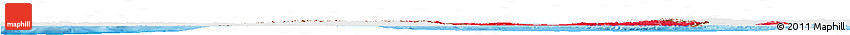 Flag Horizon Map of France, single color outside, bathymetry sea, shaded relief sea, flag rotated