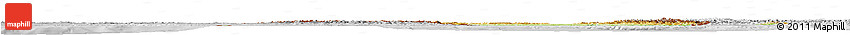 Physical Horizon Map of France, lighten, desaturated