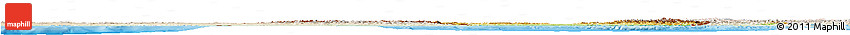 Physical Horizon Map of France, lighten, land only