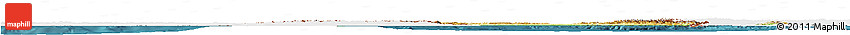 Physical Horizon Map of France, single color outside, satellite sea