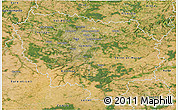 Satellite 3D Map of Île-de-France