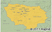 Savanna Style 3D Map of Île-de-France