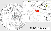 Blank Location Map of Île-de-France