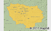 Savanna Style Map of Île-de-France