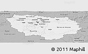 Gray Panoramic Map of Île-de-France